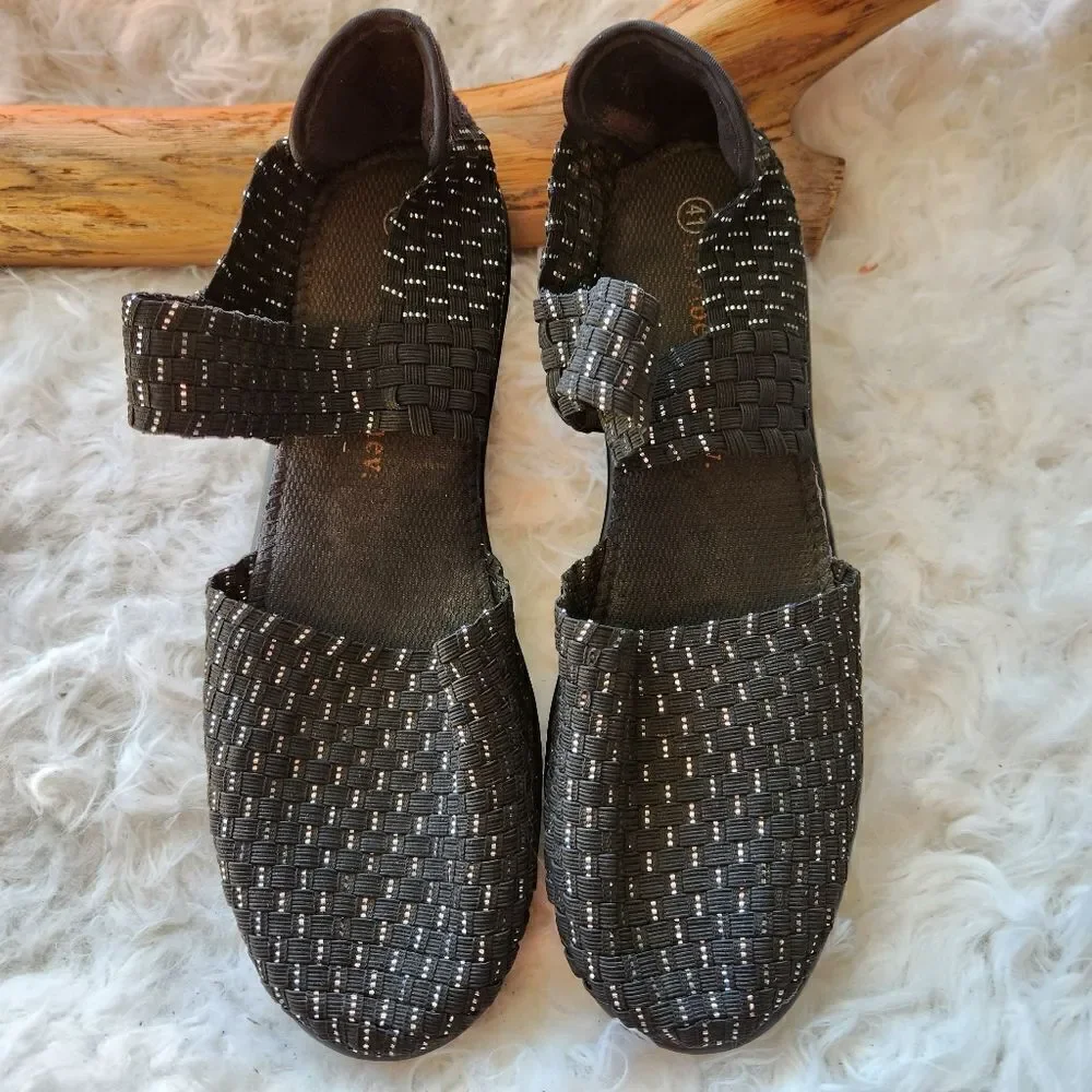 Bernie Mev woven platform mary janes